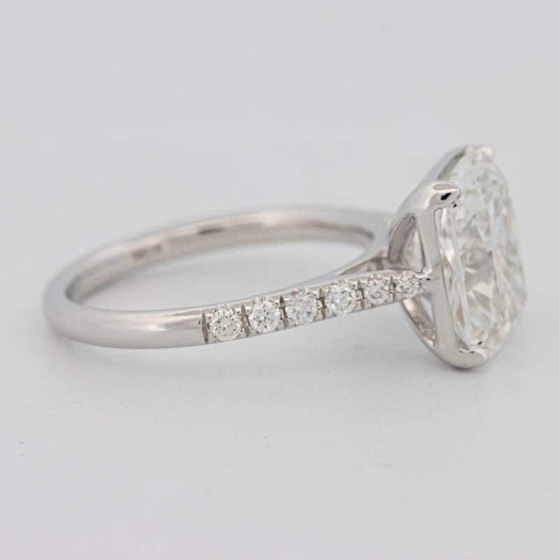 4 CT Cushion Pavé Solitaire (LG) - ZIZOV DIAMONDS