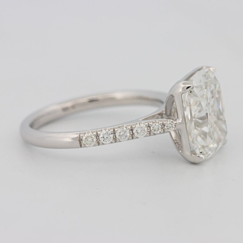 4 CT Cushion Pavé Solitaire (LG) - ZIZOV DIAMONDS