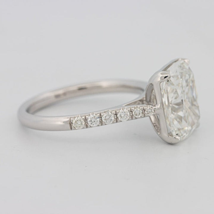 4 CT Cushion Pavé Solitaire (LG) - ZIZOV DIAMONDS