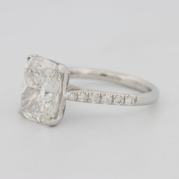 4 CT Cushion Pavé Solitaire (LG) - ZIZOV DIAMONDS