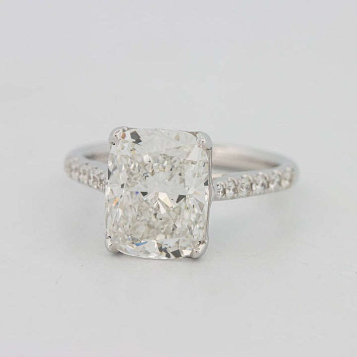 4 CT Cushion Pavé Solitaire (LG) - ZIZOV DIAMONDS