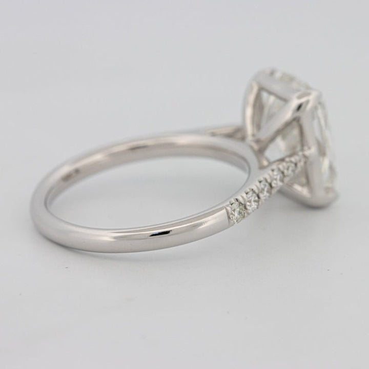 4 CT Cushion Pavé Solitaire (LG) - ZIZOV DIAMONDS