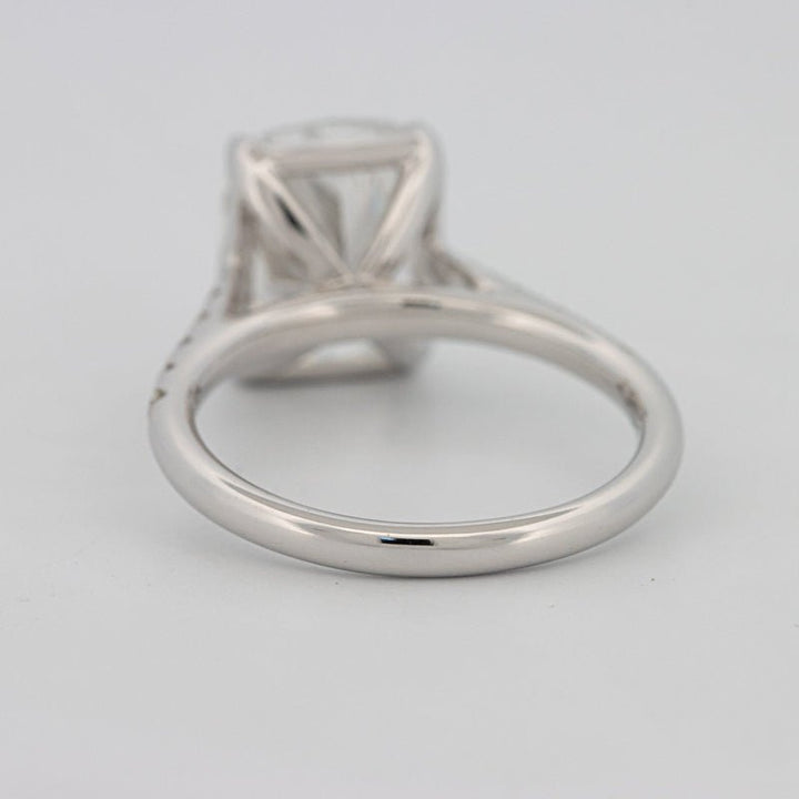 4 CT Cushion Pavé Solitaire (LG) - ZIZOV DIAMONDS