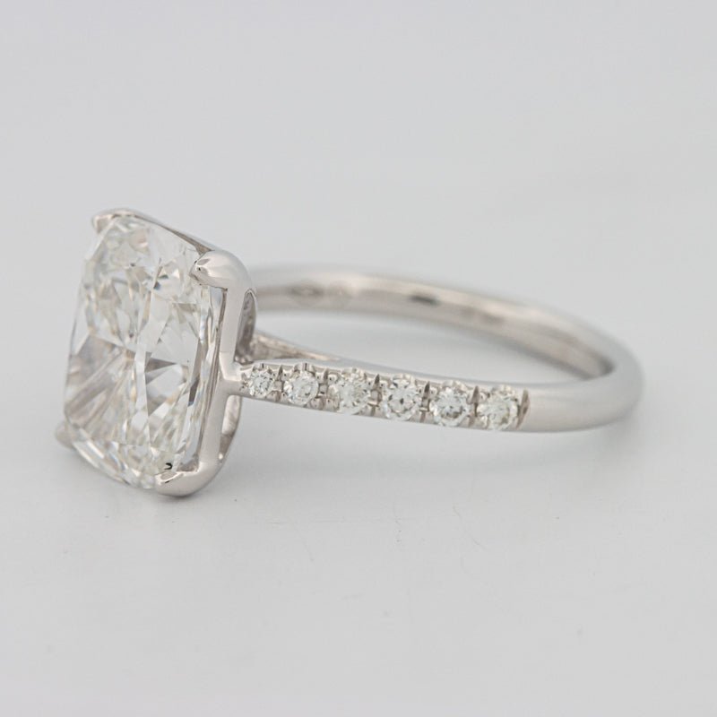 4 CT Cushion Pavé Solitaire (LG) - ZIZOV DIAMONDS