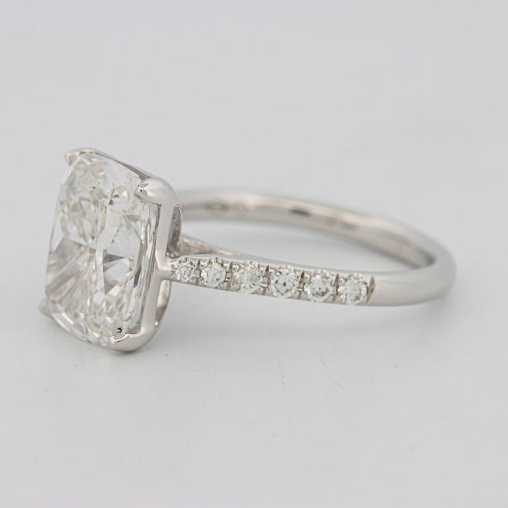 4 CT Cushion Pavé Solitaire (LG) - ZIZOV DIAMONDS
