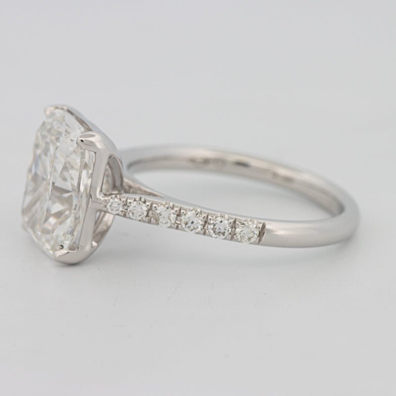 4 CT Cushion Pavé Solitaire (LG) - ZIZOV DIAMONDS
