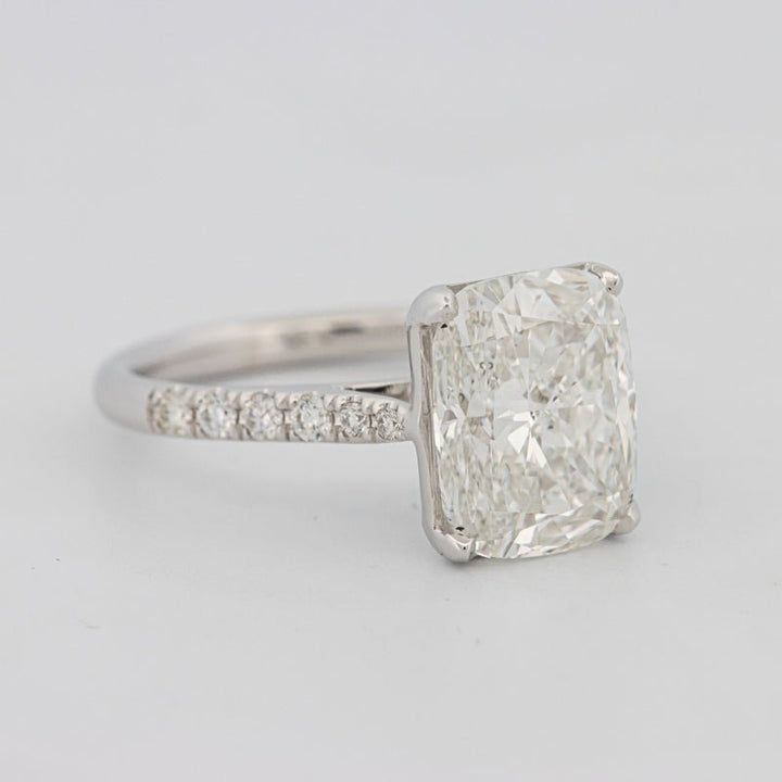 4 CT Cushion Pavé Solitaire (LG) - ZIZOV DIAMONDS