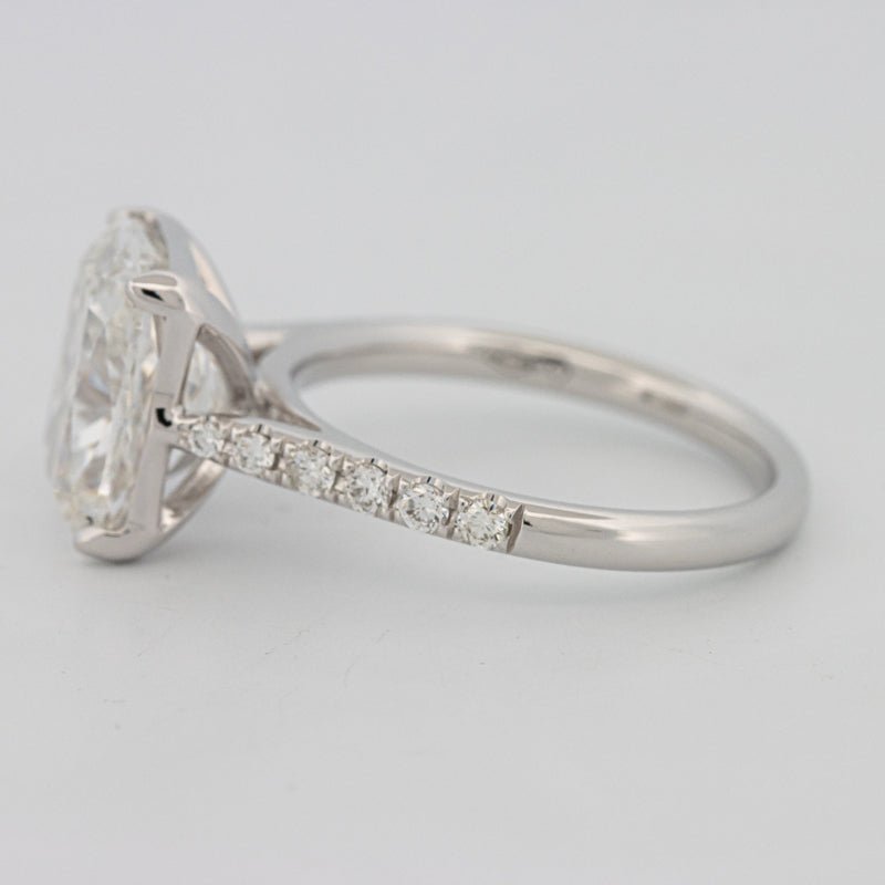 4 CT Cushion Pavé Solitaire (LG) - ZIZOV DIAMONDS