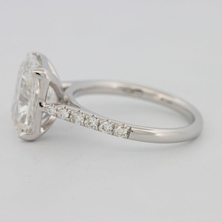4 CT Cushion Pavé Solitaire (LG) - ZIZOV DIAMONDS