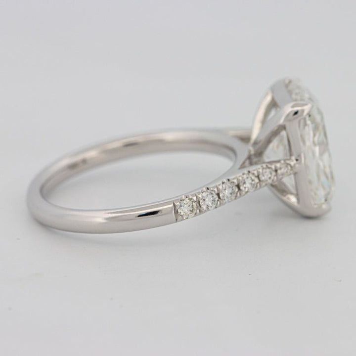 4 CT Cushion Pavé Solitaire (LG) - ZIZOV DIAMONDS