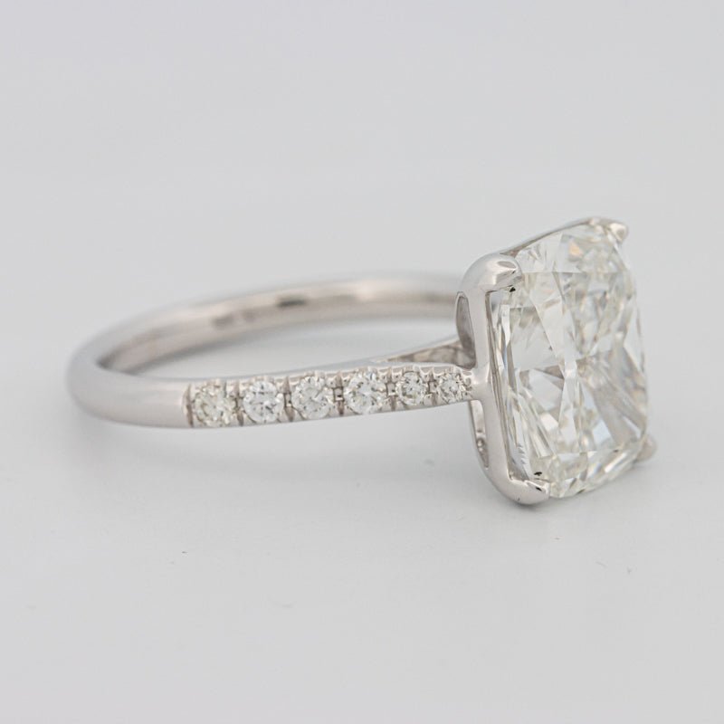 4 CT Cushion Pavé Solitaire (LG) - ZIZOV DIAMONDS