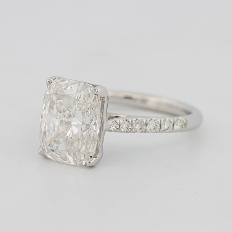 4 CT Cushion Pavé Solitaire (LG) - ZIZOV DIAMONDS