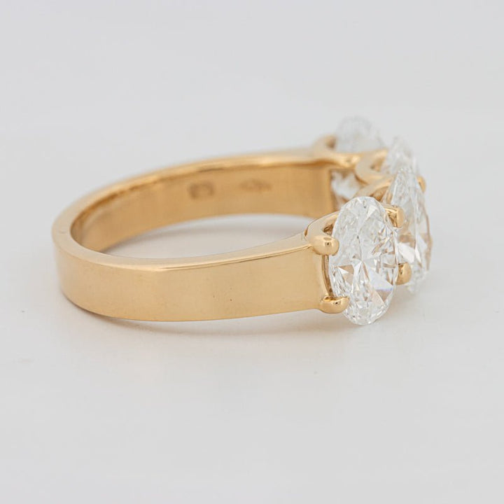 4 Half Oval Floating Eternity Ring (LG) - ZIZOV DIAMONDS