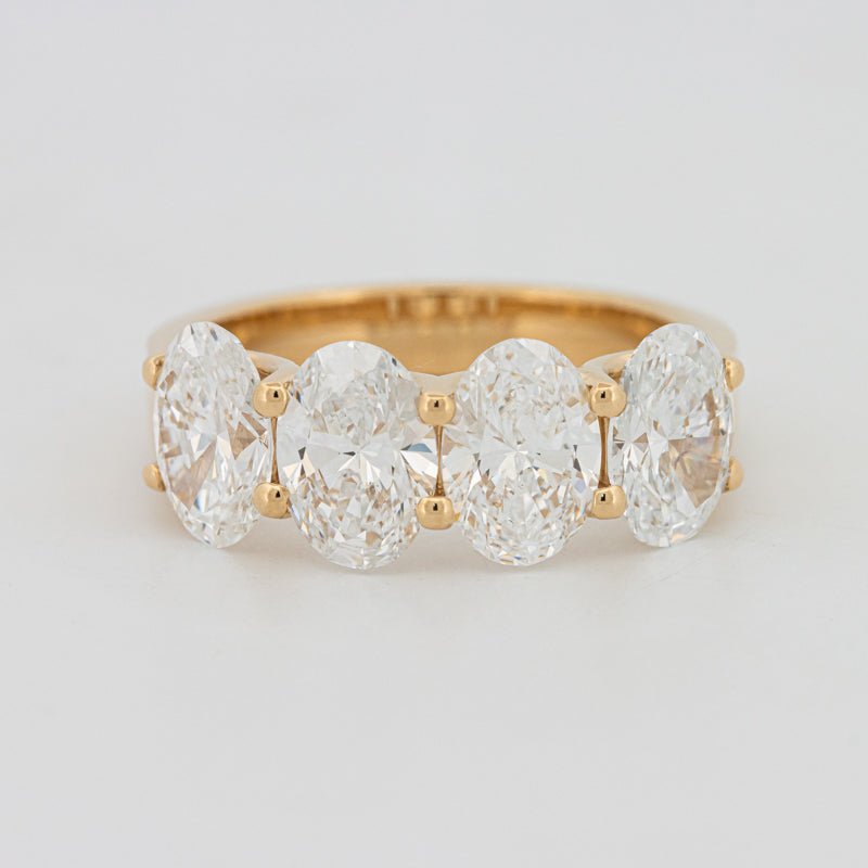 4 Half Oval Floating Eternity Ring (LG) - ZIZOV DIAMONDS