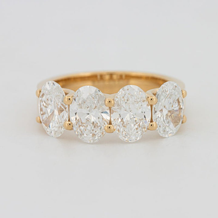 4 Half Oval Floating Eternity Ring (LG) - ZIZOV DIAMONDS