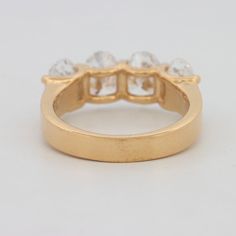 4 Half Oval Floating Eternity Ring (LG) - ZIZOV DIAMONDS