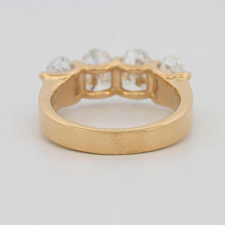 4 Half Oval Floating Eternity Ring (LG) - ZIZOV DIAMONDS