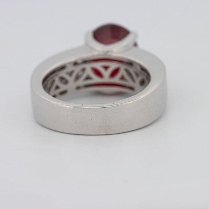 4.70 CT Oval Red Ruby Ring - ZIZOV DIAMONDS