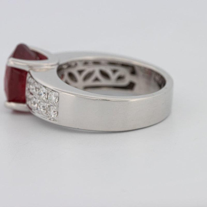 4.70 CT Oval Red Ruby Ring - ZIZOV DIAMONDS