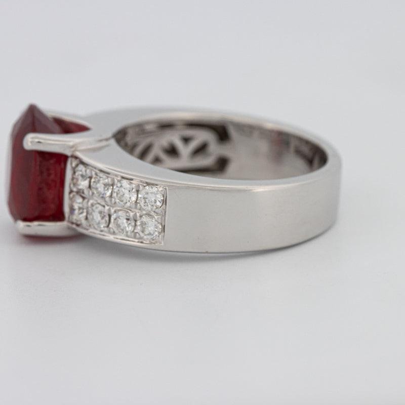 4.70 CT Oval Red Ruby Ring - ZIZOV DIAMONDS