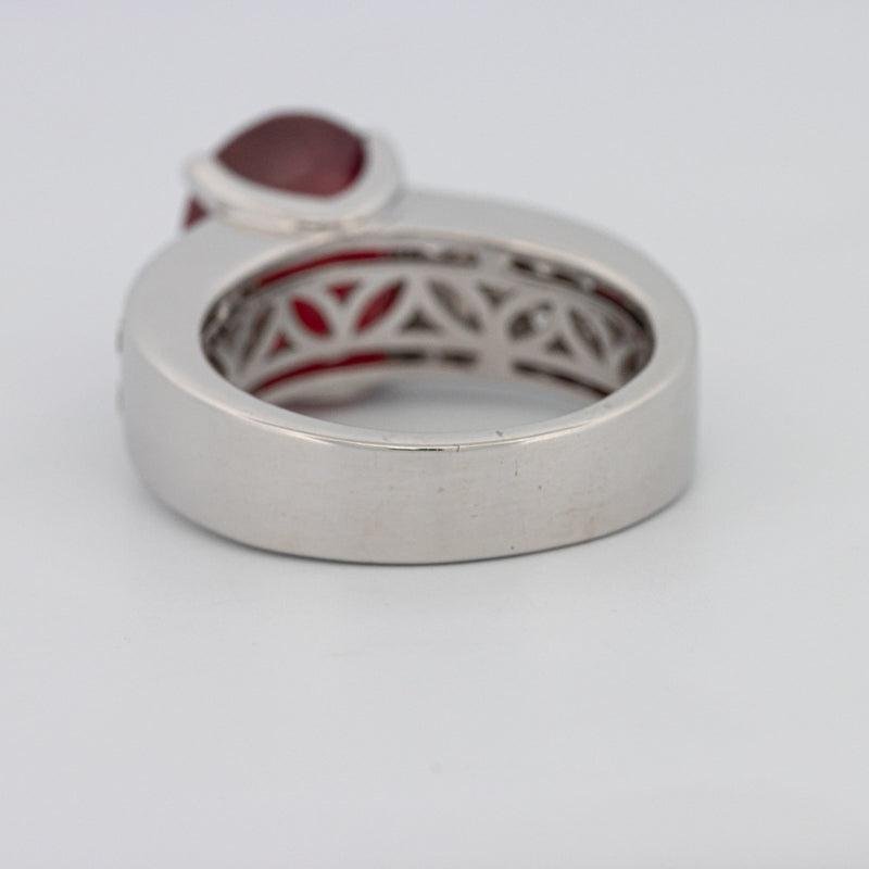 4.70 CT Oval Red Ruby Ring - ZIZOV DIAMONDS