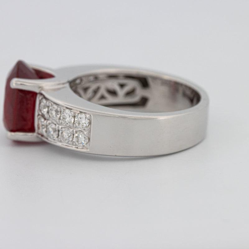 4.70 CT Oval Red Ruby Ring - ZIZOV DIAMONDS
