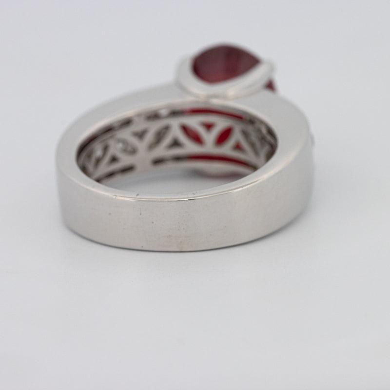 4.70 CT Oval Red Ruby Ring - ZIZOV DIAMONDS