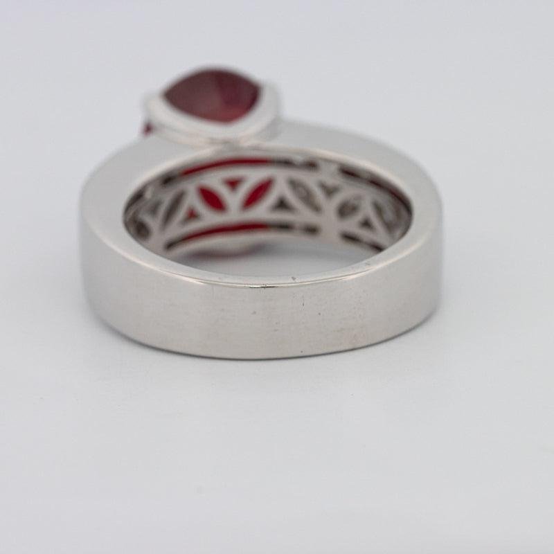 4.70 CT Oval Red Ruby Ring - ZIZOV DIAMONDS