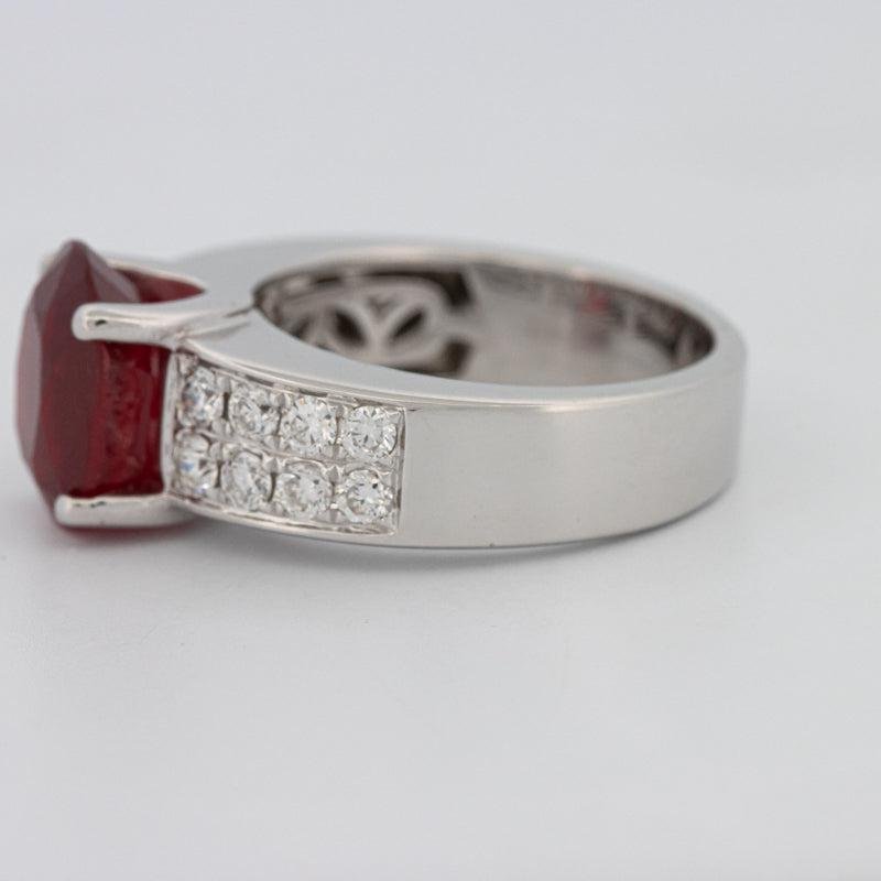 4.70 CT Oval Red Ruby Ring - ZIZOV DIAMONDS