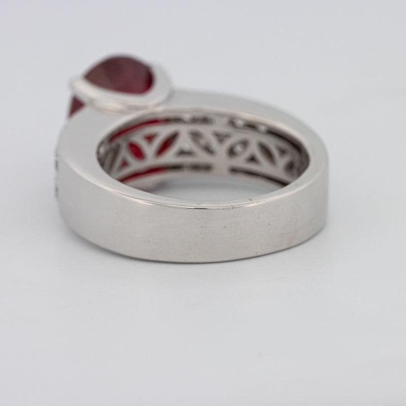 4.70 CT Oval Red Ruby Ring - ZIZOV DIAMONDS