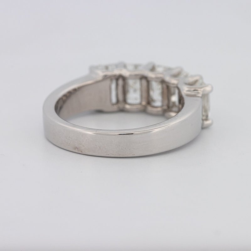 5 Half Emerald Eternity Ring - ZIZOV DIAMONDS