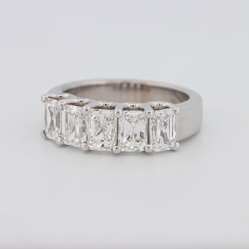 5 Half Emerald Eternity Ring - ZIZOV DIAMONDS