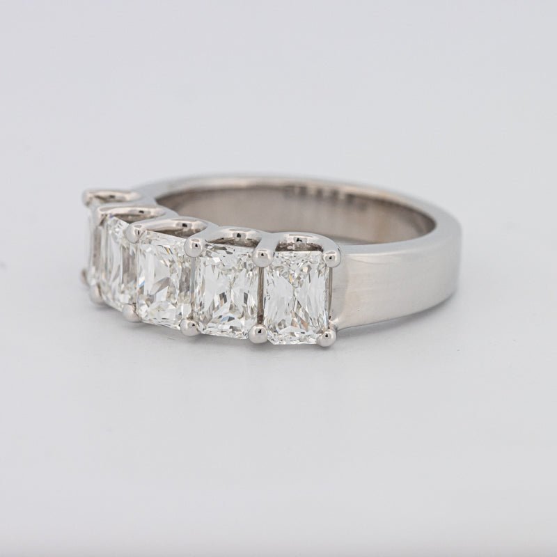 5 Half Emerald Eternity Ring - ZIZOV DIAMONDS