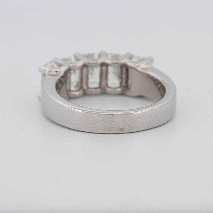 5 Half Emerald Eternity Ring - ZIZOV DIAMONDS