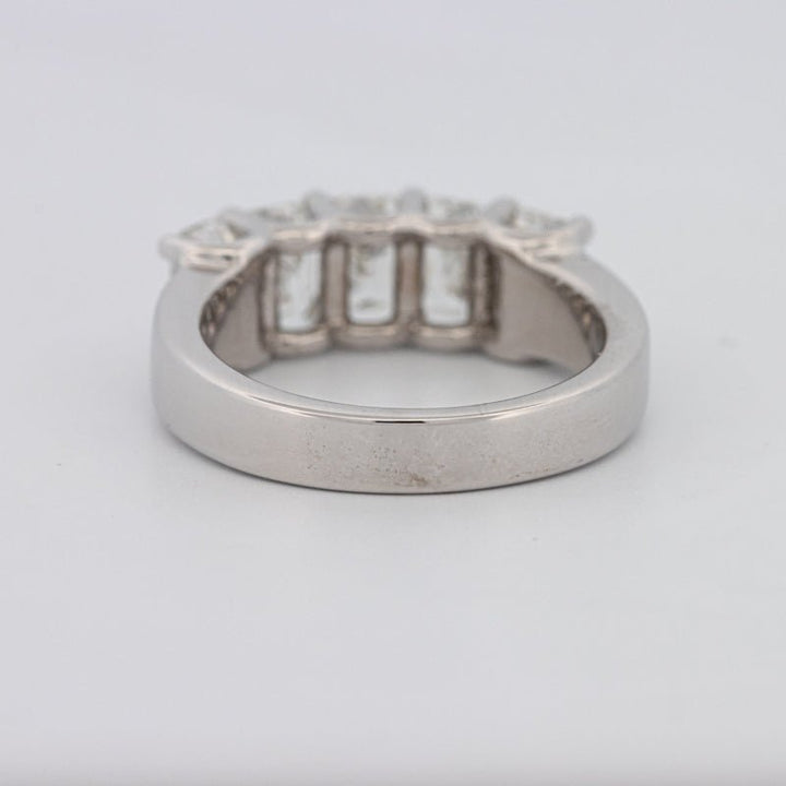 5 Half Emerald Eternity Ring - ZIZOV DIAMONDS