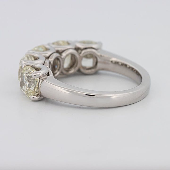 5 Half Fancy Light Yellow Cushion Eternity Ring - ZIZOV DIAMONDS
