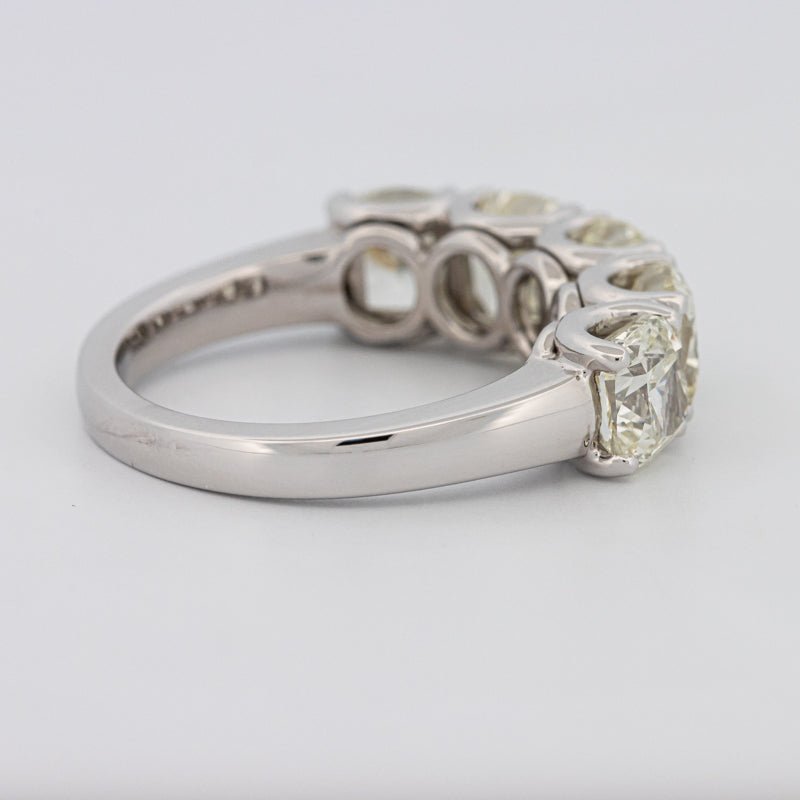 5 Half Fancy Light Yellow Cushion Eternity Ring - ZIZOV DIAMONDS