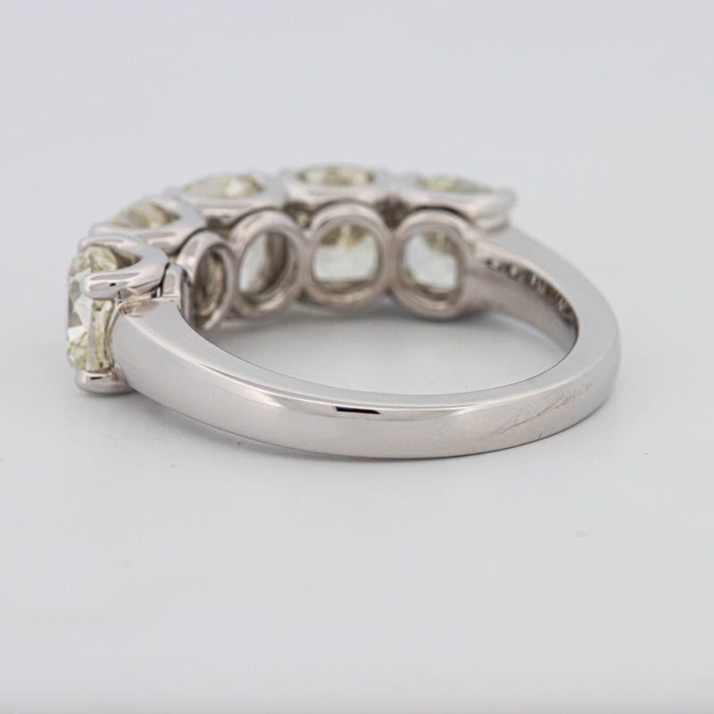 5 Half Fancy Light Yellow Cushion Eternity Ring - ZIZOV DIAMONDS
