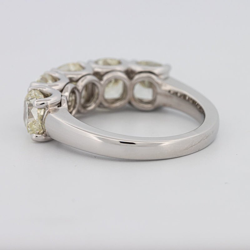 5 Half Fancy Light Yellow Cushion Eternity Ring - ZIZOV DIAMONDS