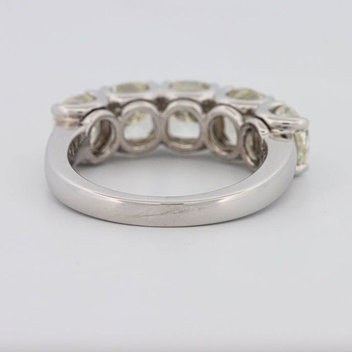 5 Half Fancy Light Yellow Cushion Eternity Ring - ZIZOV DIAMONDS