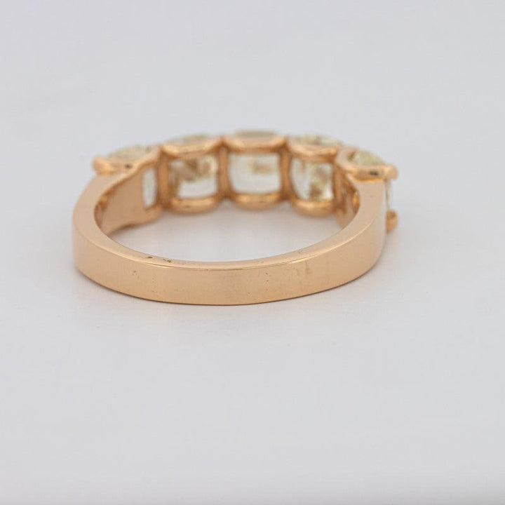 5 Half Fancy Yellow Cushion Eternity Ring - ZIZOV DIAMONDS