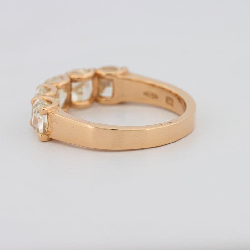 5 Half Fancy Yellow Cushion Eternity Ring - ZIZOV DIAMONDS