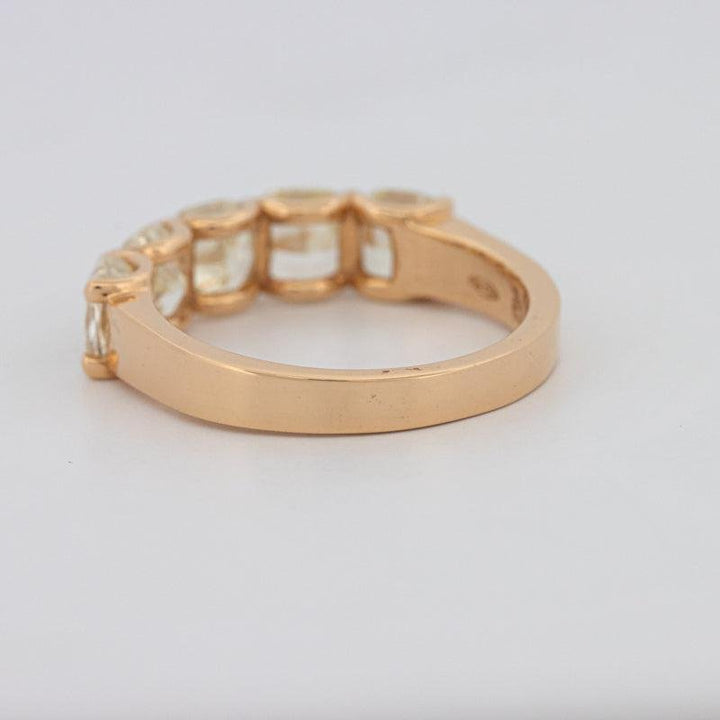 5 Half Fancy Yellow Cushion Eternity Ring - ZIZOV DIAMONDS