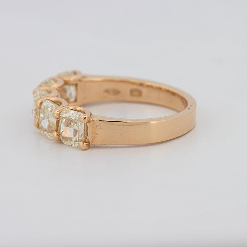 5 Half Fancy Yellow Cushion Eternity Ring - ZIZOV DIAMONDS