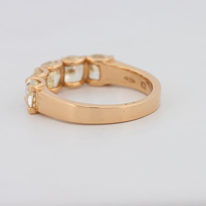 5 Half Fancy Yellow Cushion Eternity Ring - ZIZOV DIAMONDS