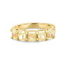 5 Half Fancy Yellow Cushion Eternity Ring - ZIZOV DIAMONDS