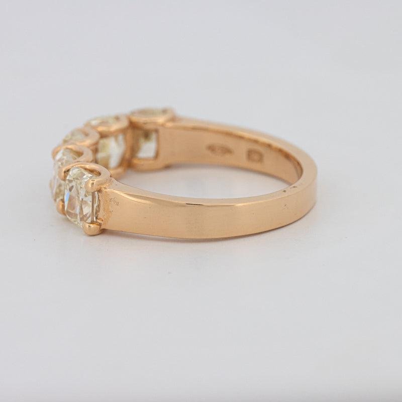 5 Half Fancy Yellow Cushion Eternity Ring - ZIZOV DIAMONDS