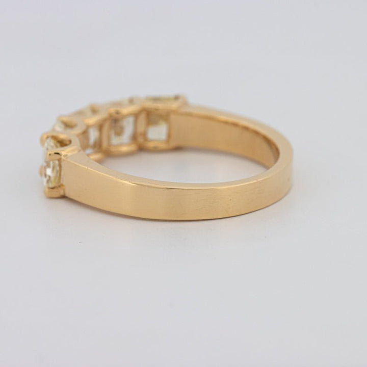 5 Half Fancy Yellow Square Radiant Eternity Ring - ZIZOV DIAMONDS