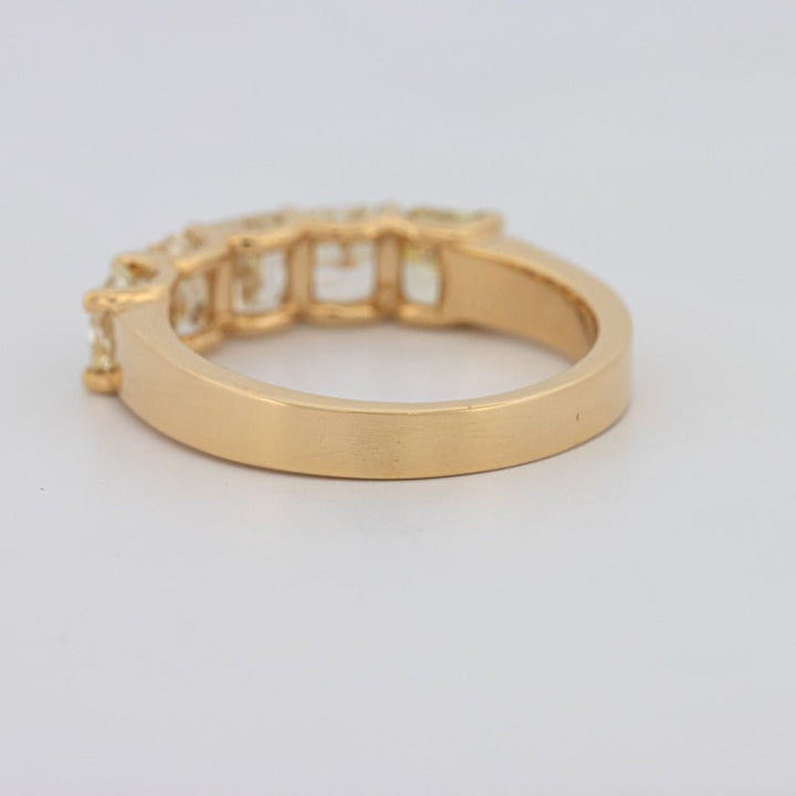 5 Half Fancy Yellow Square Radiant Eternity Ring - ZIZOV DIAMONDS