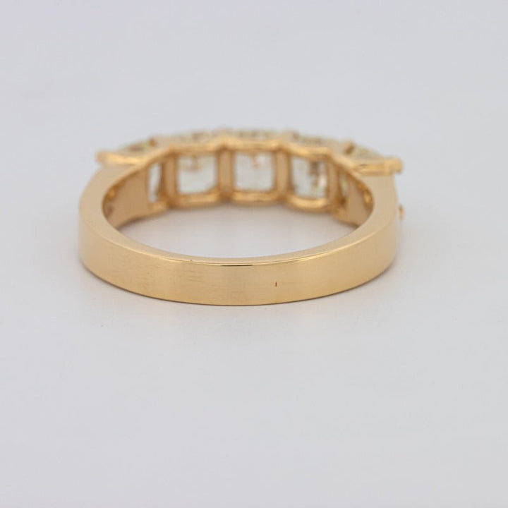 5 Half Fancy Yellow Square Radiant Eternity Ring - ZIZOV DIAMONDS